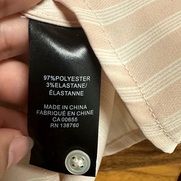 RW&CO - Pink & White Stripes Blouse - Picture 3 of 5